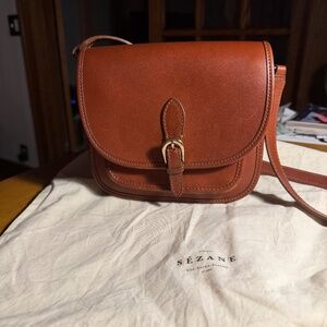 Sezane Roméo Bag Cuir Naturel Heritage - Size T-U